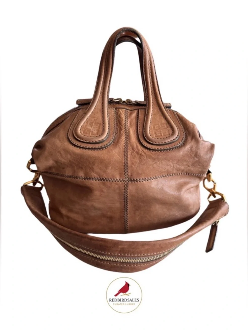 Givenchy Medium Nightingale Camel Lambskin Slouchy Satchel Bag | Quiet Luxury